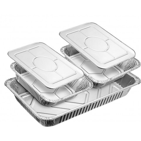 GAMMO chafing posuda za jednokratnu uporabu 2x GN 1/2 - set od 6 kom