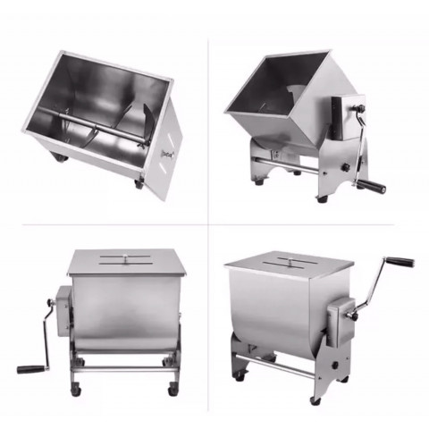 GAMMO ručna mješalica za meso s nagibnom posudom - 30 L/25 kg mesa