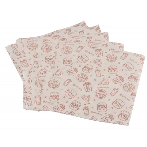 Papirnata vrećica otporna na masnoću - 2 strane otvorene - 180x180 mm - 200kom/kutija
