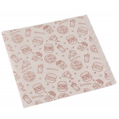 Papirnata vrećica otporna na masnoću - 2 strane otvorene - 140x140 mm - 200kom/kutija