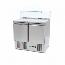 MAXIMA TABLE GLASS 2 pizza pult s 2 vrata