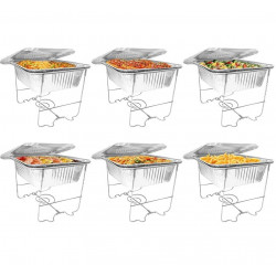 GAMMO chafing posuda za jednokratnu uporabu 2x GN 1/1 - set od 6 kom