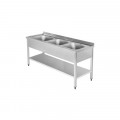 GAMMO sudoper s tri korita 40x50